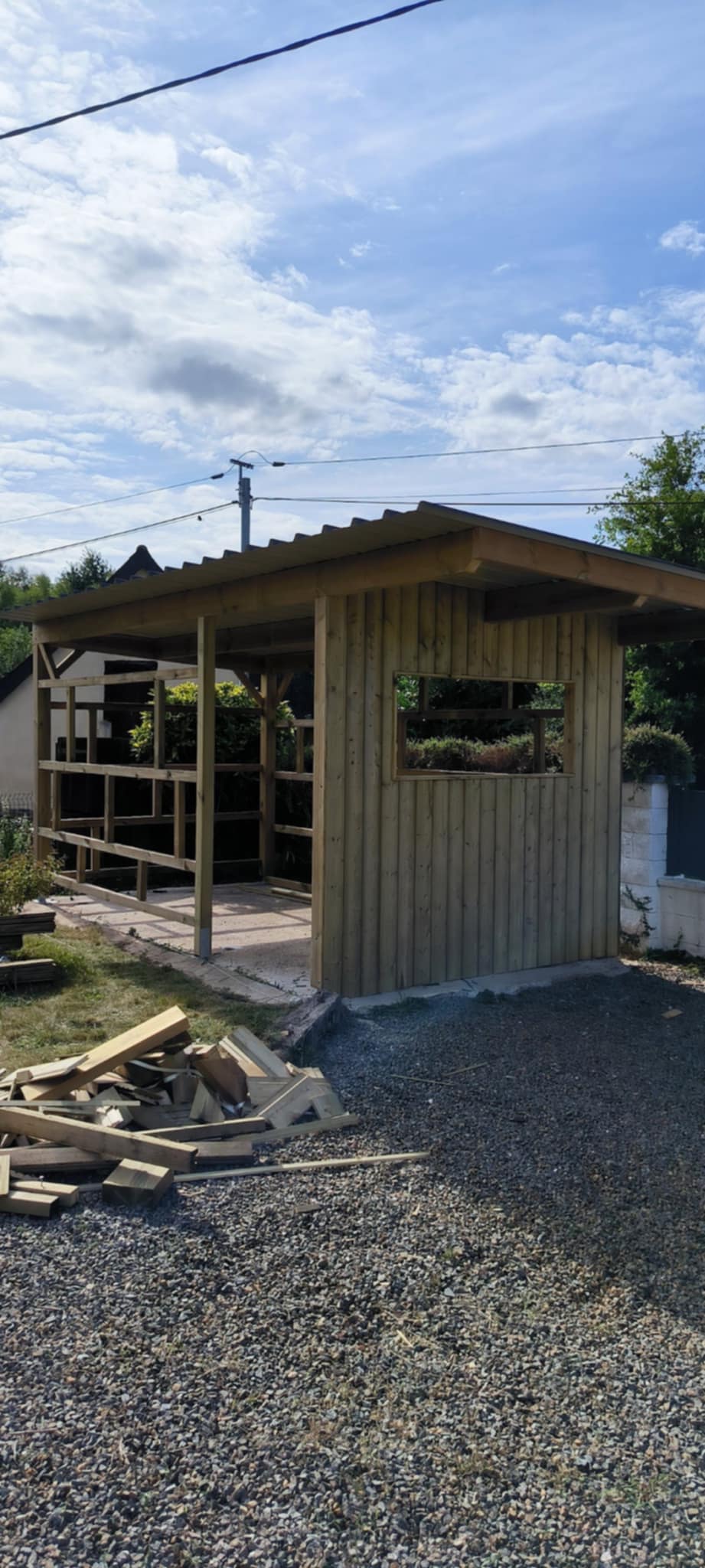Création cabanon en cours